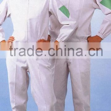 White color long sleeve real work wear/work suit