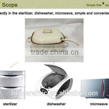 Stocked Small Ceramic Porcelain Soup Tureen With Lid photo-5