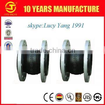 flanged rubber expansion soft joint for pipe system for building