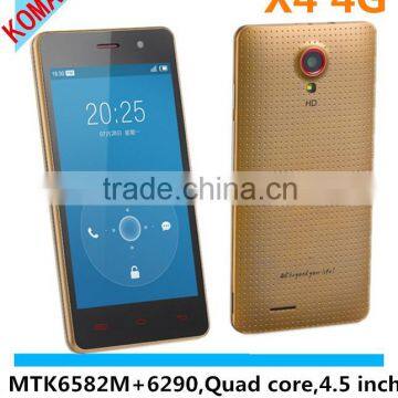 KOMAY Bluboo X4 4G: FDD-LTE 1800/2600 Mhz 1gb+4gb 2.0mp+5.0mp mtk 6582 quad core smart phone