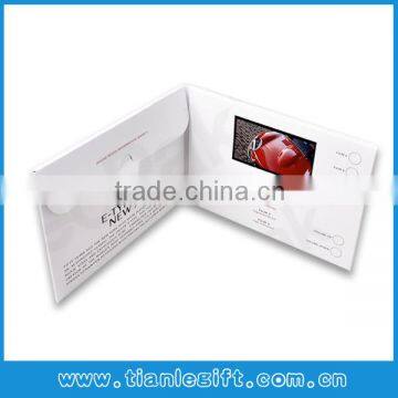 LCD video greeting card for advertising video folder lcd video folder