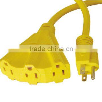 USA Outdoor 3 Outlet Extension Cord With UL CUL Approval