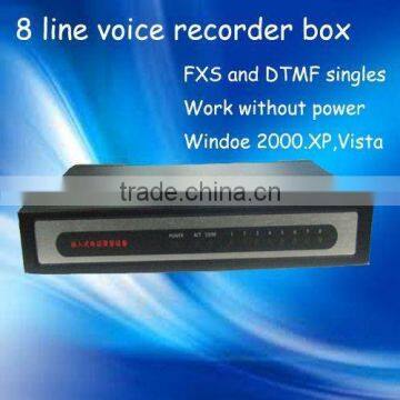 Hot Sale!8 Line Voice Recorder Box Telephone Call Recorder