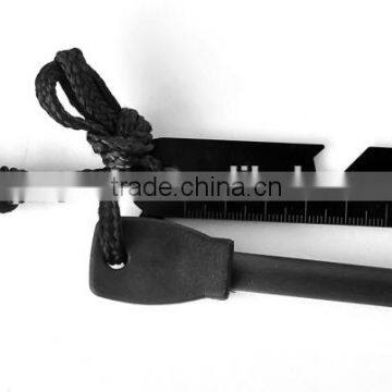 Black Survival fire starter Outdoor emergency flint
