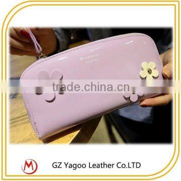 High Quality Fashion Women Lady Leather Travel Wallet With Flower photo-6