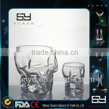 Elegant Handmade Skull Shaped Whisky Glass