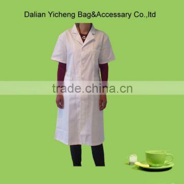 Short Sleeve Lab Coat