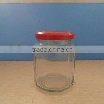 280ml clear glass jar, pickle jars and cap