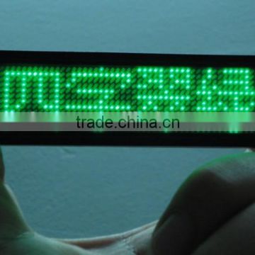 New LED Name Badge Tag Sign Display Programmable Message moving scrolling Green