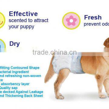 Disposable pet diaper from China factory suitable for small animals