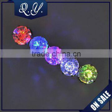 Wholesale Fashion Light Earrings, Women Men Punk Rock LED Bling Light Up Earrings Ear Studs Party Jewelry Gift photo-2