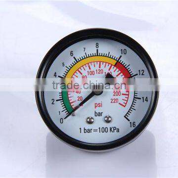 Hot sale products China easy to read 0-600 bar high intensity double pointer pressure gauge