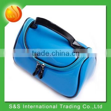 professional custom PU cosmetic bag with handle