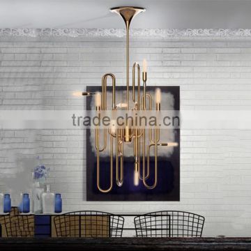 25W Delightfull Suspension Lamps Finish Gold for Shopping Mall