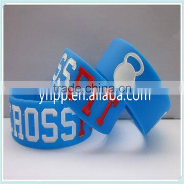 Design Your Own Logo Crossfit Silicone Wristband Bracelet