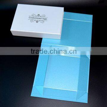 Lovely foldable box cardboard magnetic with handle magnet for clothing