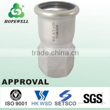 Stainless Steel pipe connector plumbing fittings material in china