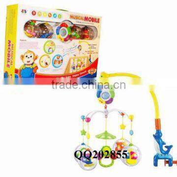 Plastic funny baby toy musical bed bell