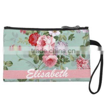 Customizable Design Flowers Canvas Wristlet Clutch Bags photo-2