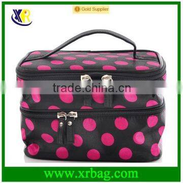 Nice special design Double Layer Cosmetic Bag Black