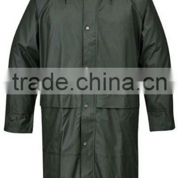 LONG HOODED WATERPROOF RAINCOAT