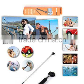 2015 hot new selfie stick with bluetooth shutter button, bluetooth selfie stick, selfie stick monopod