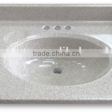 Beige Artificial Marble Culture Marble Stone Vanity Top Good Price