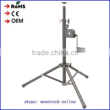 quality assured speaker crank stand 80kg load t-bar lighting stand lighting winch up stand