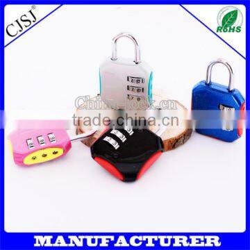 China supplier high qualiy zinc luggage zinc alloy digital padlock for gifts