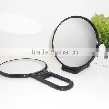 Folding Hand held makeup mirror, Hand Held standing mirror, 2 sided hand held mirror