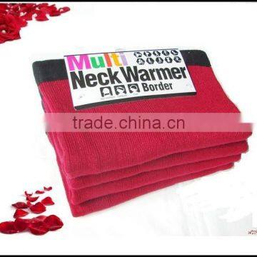 Plain Color Knitted Winter Neck Warmer Scarf photo-2