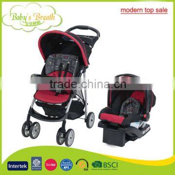 BS-10B modern top sale lovely baby doll pram stroller with car seat