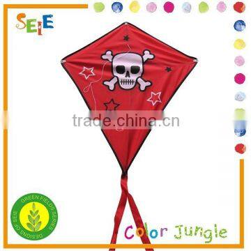 Diamond kite Kids outdoor toys, Skulls pattern nylon kite wholesale