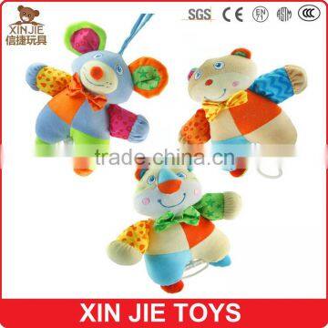 custom cute animal type pull string baby musical hanging plush toy                        
                                                Quality Choice