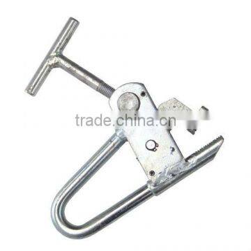 Tyre clamp, for truck tyre changers