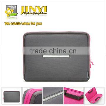 2014 New design colored zipper PU computer bag aoking laptop bag