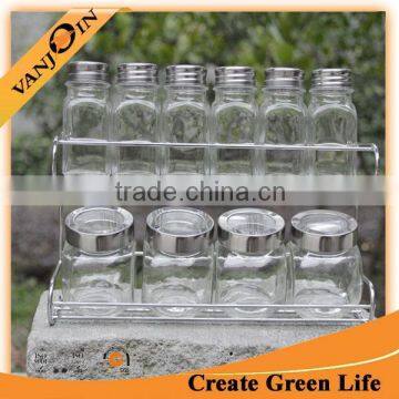 2-Tier Kitchen Cabinet Storage Iron Metal Stand Spice Holder photo-5