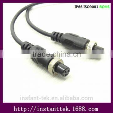 INST GX12 3pin metal srcew waterproof airplug connector