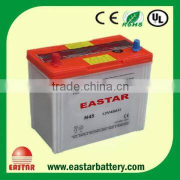 Top Quality JIS/DIN Dry Charged12V 45AH mf 46b24l s car battery