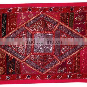 indian tribal handmade sari tapestry wall hanging