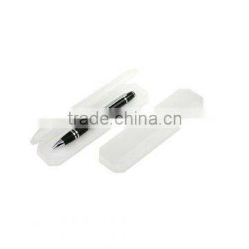 Promotional plastic pen boxes for single pen packing