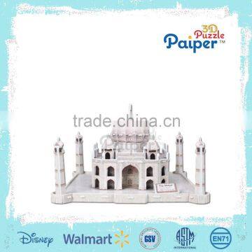 Taj mahal 3d paper puzzle india famous buildings