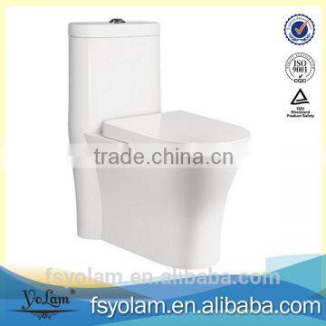 Latest design one piece p trap toilet and water closet