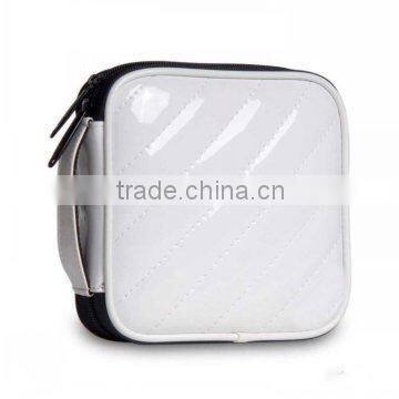 Custom Factory Leather CD Bags And DVD Holders Fashion Handmade Round Leather CD Bag