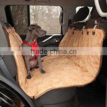 customized double staining pet car seat cover quilted