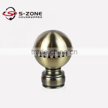 decorative roof 28mm curtain rod end caps for curtain rod set