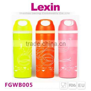 China manufacturer custom glass sports water bottle for kids