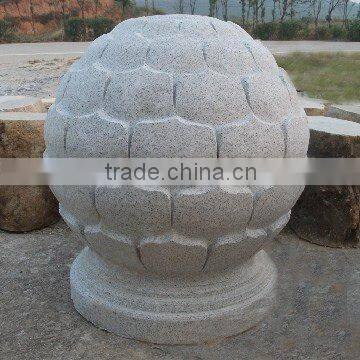Lotus padma granite ball sculpture
