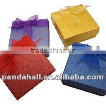 Bow Tie Cardboard Jewelery Box and Case(W27WF011)