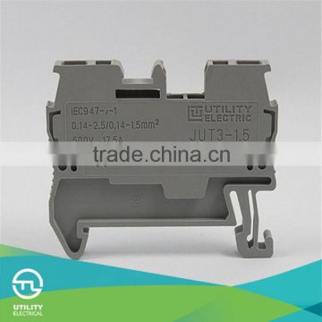 import din rail mounting clip spring clamps termianls blocks JUT3-1.5 phoenix contact china suppliers free sample